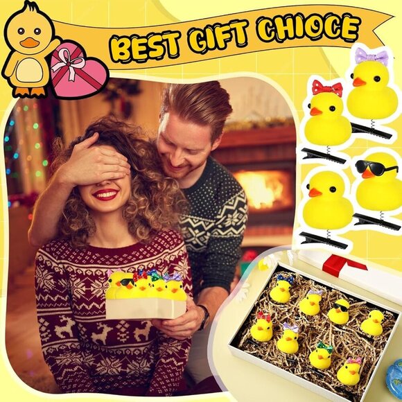 30 Pcs Yellow Duck Hair Clips Cartoon Animal Hairpins Gift for Women main image 4